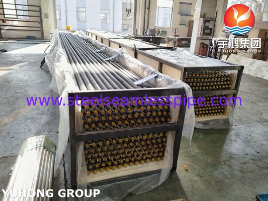ASTM A213 T5 Ingelaste G-type Finbuis met Koolstofstalen Fin voor Ovenwarmtewisselaar