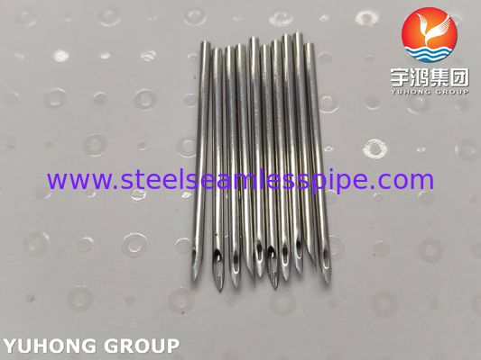 SUS304 Ovaalvormige Achterste Oog Tip Arterioveneuze Fistel Naald Buis Voor Hemodialyse