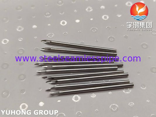 SUS304 Ovaalvormige Achterste Oog Tip Arterioveneuze Fistel Naald Buis Voor Hemodialyse