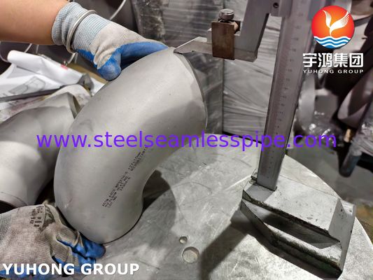 ASTM A403 WP321H Roestvrijstalen buisbevestiging ASME B16.9 Achterweld 180° Elmboog