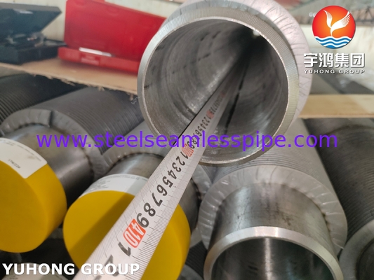 Solid Fin Tube ASTM A335 P9 Fin Material CS Stoomgenerator voor warmteherstel
