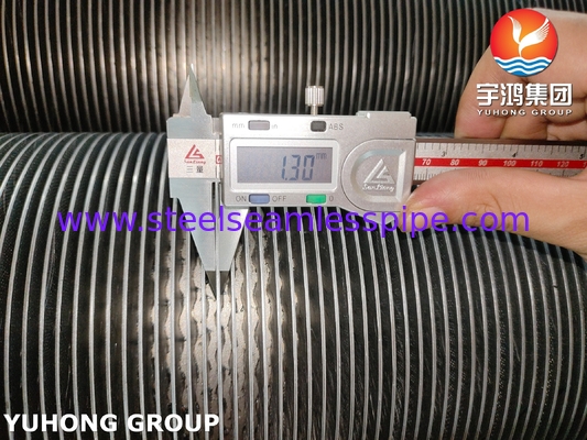 ASTM A376 TP347H Solid Spiral High Frequency weld HFW Fin Tube Met 11Cr