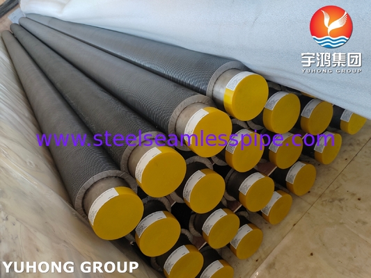 ASTM A376 TP347H Solid Spiral High Frequency weld HFW Fin Tube Met 11Cr