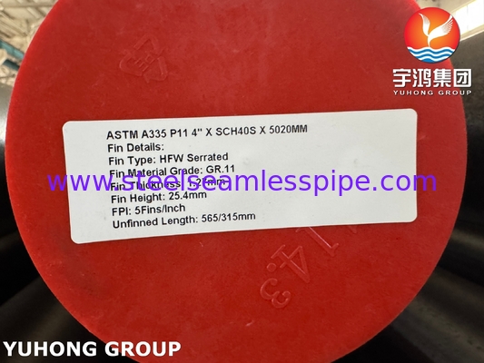 ASTM A335 P11 Getande Lamellenbuis Met GR 11 Lamellen Voor Superheater HSRG Systeem