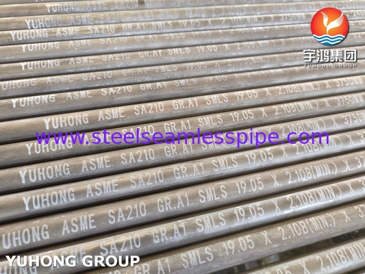 ASTM A210 / ASME SA210 Gr A1 Naadloze buis van koolstofstaal met gemiddeld koolstofgehalte voor boilers, minimale wanddikte
