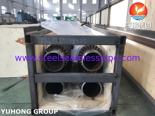 ASTM A213 T9 Gelegeerd Stalen Studded Fin Tube met Gelegeerde / Roestvrijstalen Studs voor Boiler of Verwarmer