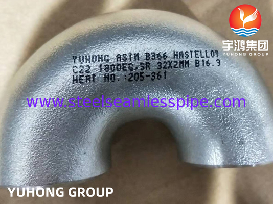 ASTM B366 C22 Pipe Elbow Supplier Corrosiebestendige Nikkel legering Fittings