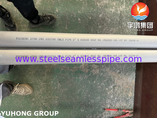 ASTM A790 UNS S32750 Naadloze Austenitische Roestvast Stalen Super Duplex Stalen Pijp voor Olie- en Gastoepassingen