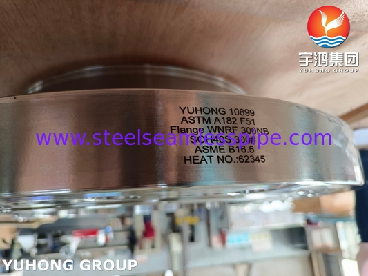 1/2" tot 24" ASTM A182 F51 WNRF Flanges Klasse 150-2500 Corrosiebestendige duplex staal