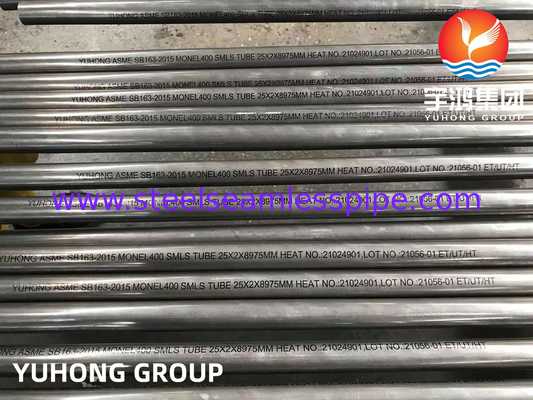 ASME SB163 UNS N04400 / Monel 400 Nickel alloy naadloze warmtewisselaarbuis
