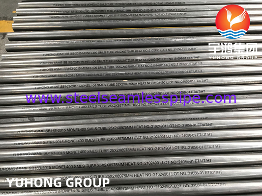 ASME SB163 UNS N04400 / Monel 400 Nickel alloy naadloze warmtewisselaarbuis