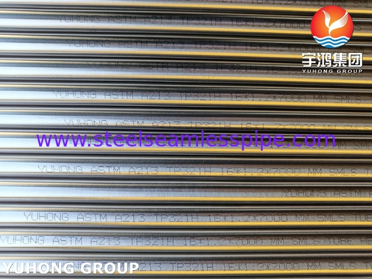 ASTM A213 TP321H S32109 Roestvrijstalen Warmtewisselaarbuis Helder Gegloeid
