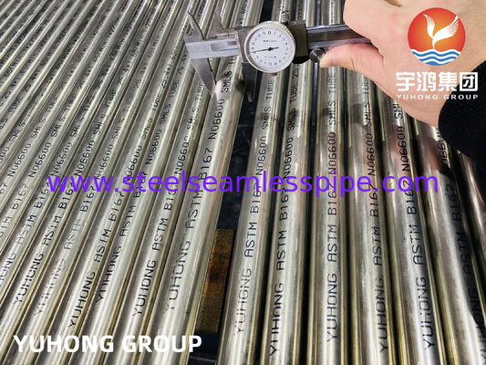 ASTM B167 UNS N06600 Naadloze Nikkel Legering Buis Inconel 600 Warmtewisselaar Buis