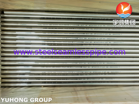 ASME SB338 UNS R50400 Naadloze Titanium Buizen voor Condensors en Warmtewisselaars