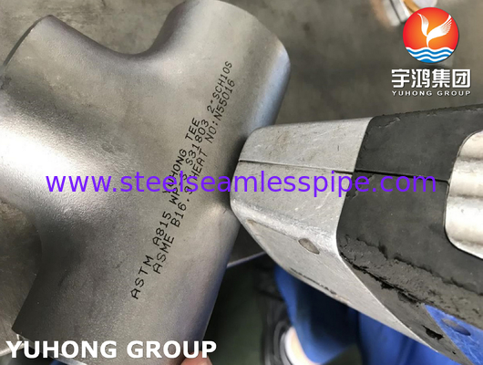 ASTM A815 S31803 Duplex rustvrij staal toevoeging Tee B16.9