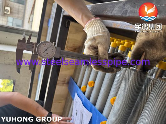 Extrudeerde vinnenbuis van roestvrij staal ASTM A213 TP304 voor luchtgekoelde warmtewisselaar