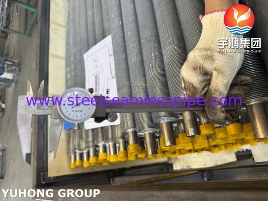 Extrudeerde vinnenbuis van roestvrij staal ASTM A213 TP304 voor luchtgekoelde warmtewisselaar