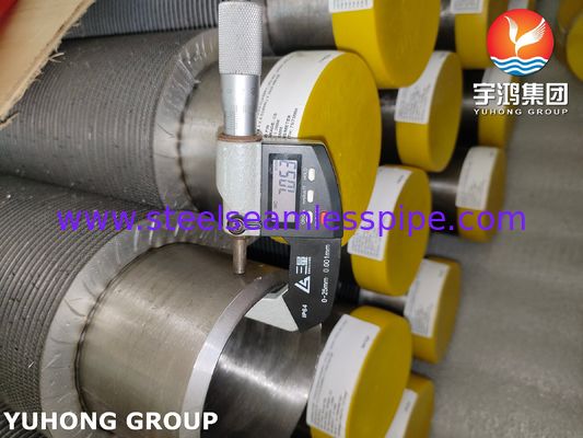 ASTM A376 TP347H Pijp met CS Vinnen HFW Fin Tube, Professionele Hittebestendige Oplossing