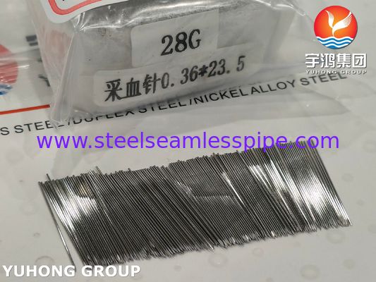 28G 23,5MM SUS304 Roestvrijstalen Bloedlancet voor Bloedafname, Tri-Bevel Massieve Punt