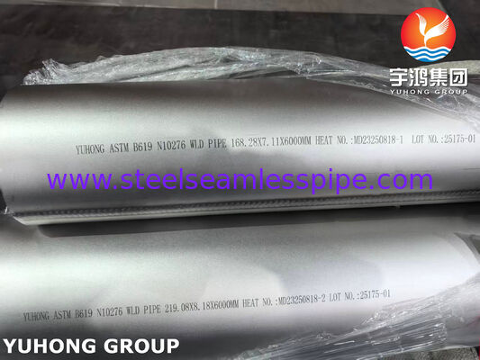 ASTM B619 UNS N10276 Nickel legeringspijp Hastelloy C276 Laspijp