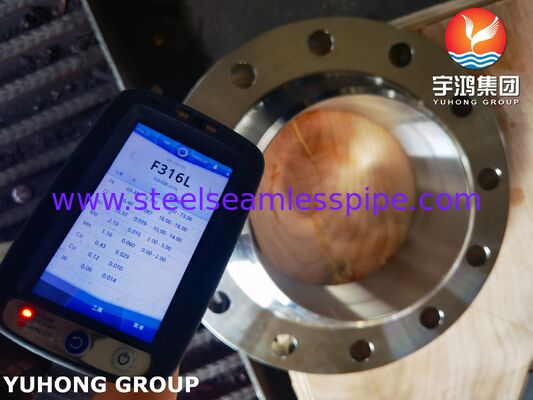 ASTM A182 F316L Roestvrijstalen Flens Lasnek Verhoogd Vlak