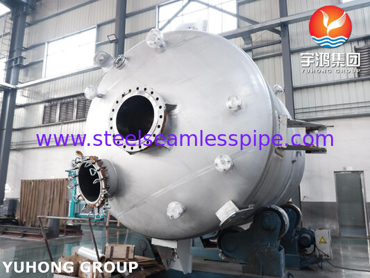 ASME U Stempel Gecertificeerde Gevoerde Reactorvat in SA516 Gr.70 Koolstofstaal met Roerwerk voor Mischen