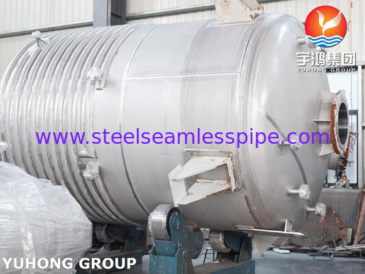 ASME U Stempel Gecertificeerde Gevoerde Reactorvat in SA516 Gr.70 Koolstofstaal met Roerwerk voor Mischen