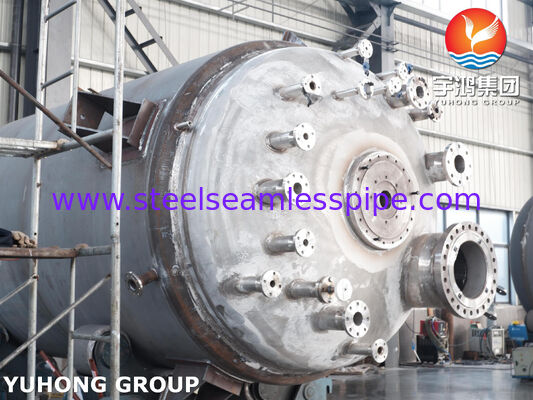 ASME U Stempel Gecertificeerde Gevoerde Reactorvat in SA516 Gr.70 Koolstofstaal met Roerwerk voor Mischen