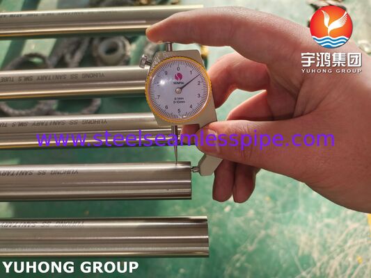 ASTM A270 TP304 Roestvrijstalen Helder Gegloeide Naadloze Hygiënische Buis voor Voedselverwerking