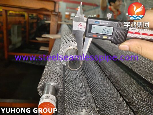 Gezaagde schalenbuizen High Frequency Welded T22 Base Tube & CS Fin voor HRSG / Boiler