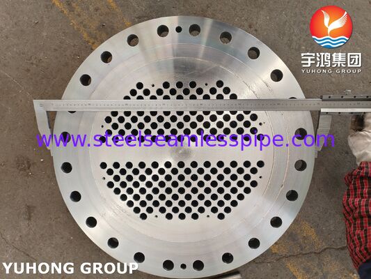 Genormaliseerde ASME SA266 Gr.2N Koolstofstalen Stationaire Buisplaat Voor Warmtewisselaar