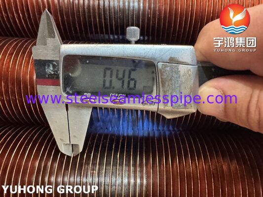 Ingebedde geribde buizen voor boilers & economizers A106 Gr.B Basis Koperen Vinnen