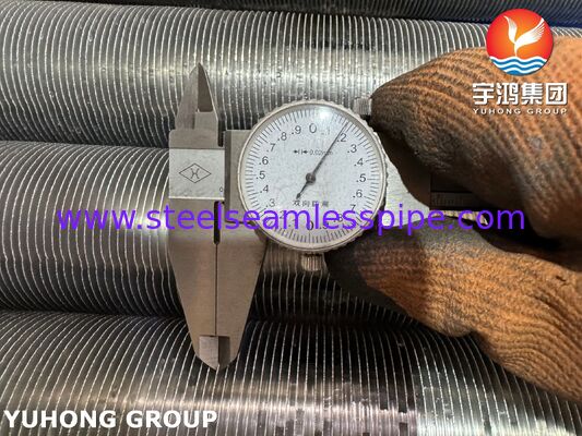 Geëxtrudeerde Geribbelde Buis - ASTM A179 Koolstofstalen Basis / Aluminium 1060 Ribben voor Warmtewisselaars