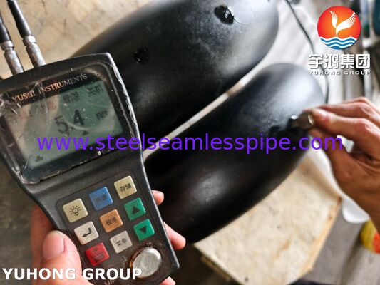 ASTM A420 WPL6-S 90° lange straal elleboog gesmeed koolstofstaal voor lage temperatuur service