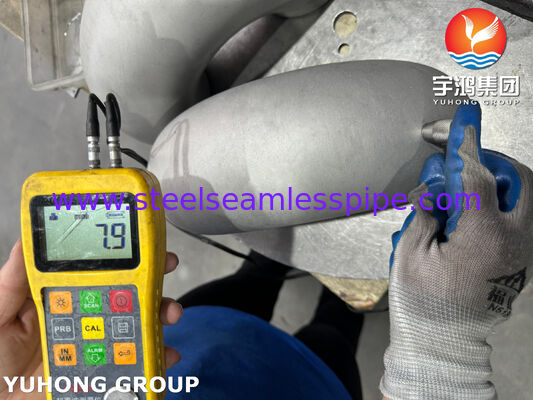 ASTM A403 WP304H Vlekkeloos B16 van roestvrij staal met kort bereik, met ellebogen, gespannen achterste.9