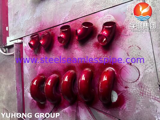 ASTM A403 WP304H Vlekkeloos B16 van roestvrij staal met kort bereik, met ellebogen, gespannen achterste.9