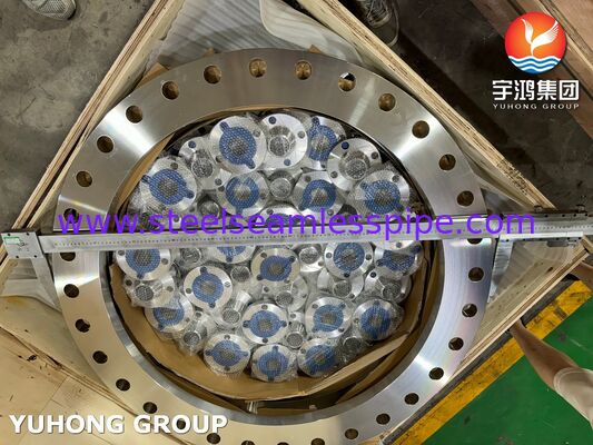 ASTM A240 F904L Slip On Flat Face Flange AWWA C207 Table2 Class D Voldoet aan de Amerikaanse waternormen