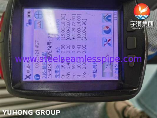 Roestvrij staal ASTM A249 TP316L / 1.4404 Gelast helder geglooid buis voor superverwarming