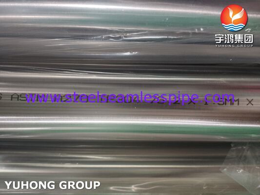 ASTM A270 TP304 Helder gegloeide roestvrijstalen sanitaire buizen voor de zuivelindustrie, 320 / 240 Grit