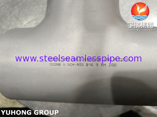 ASTM B366 C276 BW Gelijk en ongelijk TEE Hoge corrosiebestendigheid Hastelloy C276 Butt weld pipe fitting