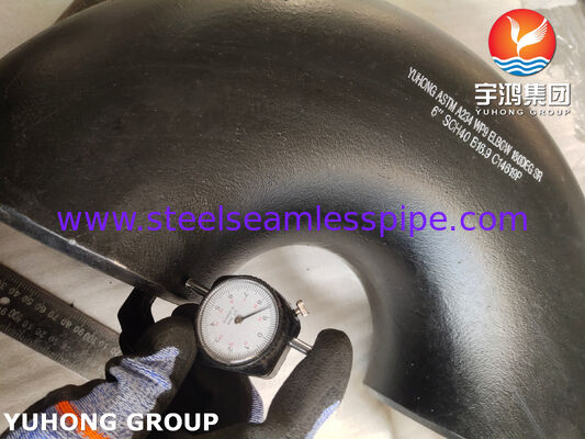 ASTM A234 WPB Hoogsterke koolstofstaal 90° Elbowspoort Las Elbowspoort Lange straal (1.5D) voor olie-, gas- en waterleidingsystemen