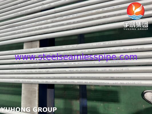 Roestvrij staal ASTM A269 TP316L naadloze buis voor condensor, gebeitst en gegloeid