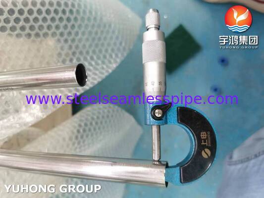 ASME SA249 Helder gegloeide roestvrijstalen 304 gelaste buis voor distilleerder, 3/4" 20BWG