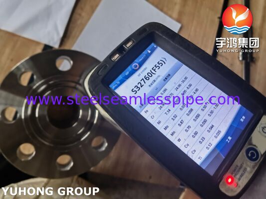 ASTM A182 F55 UNS S32760 Duplex Steel Weld Neck Flange RTJ