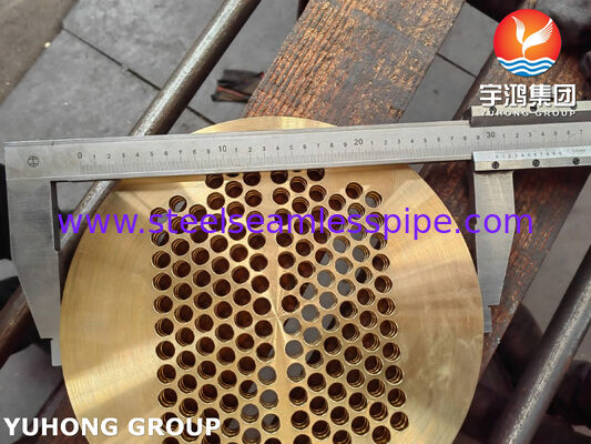 ASME SB171 C46400 Naval Messing Tubesheet voor Maritieme & Warmtewisselaar Toepassingen met Corrosiebestendige Eigenschappen