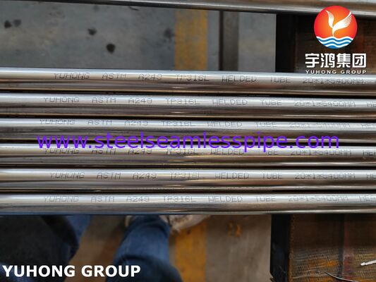 Bright Annealed ASTM A249 TP316L Stainless Steel Welded Tube For Diary Industry