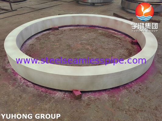 ASME SB171 C70600 Koper Nikkel Zware Ring voor Grote Warmtewisselaar Plaatplaat & Mantelverbinding met OD 1464mm x ID 1277mm x 132mm
