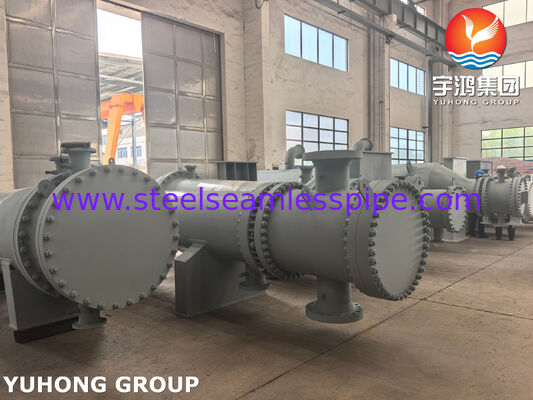 Carbon Steel Shell & Tube Heat Exchanger met ASME SA179 Tubes en SA266 Gr.2 Tubesheet voor water-, olie-, stoom- en gaskoeling