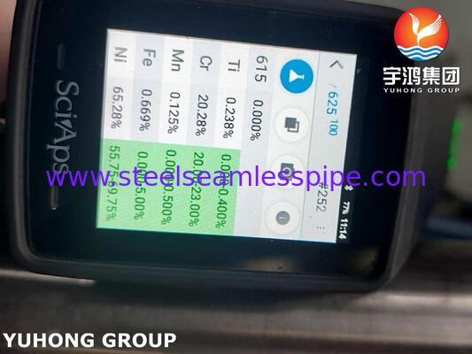 Nickellagepijp ASME SB444 Inconel 625 GR.1 naadloze 2'*SCH80*1000MM ketel en drukvat