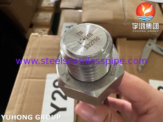 Super Duplex Fasteners ISO4017 S32205 2205 Duplex Staal Zeskantbout Moer Ring
